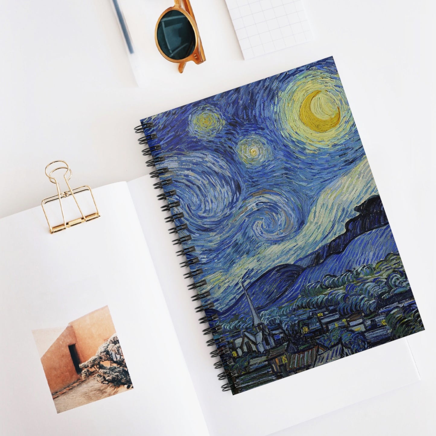 Starry Night by Van Gough Spiral Notebook