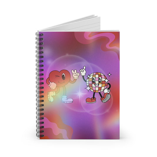 Disco Love Spiral Notebook