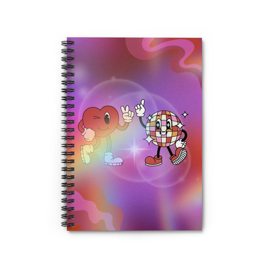 Disco Love Spiral Notebook