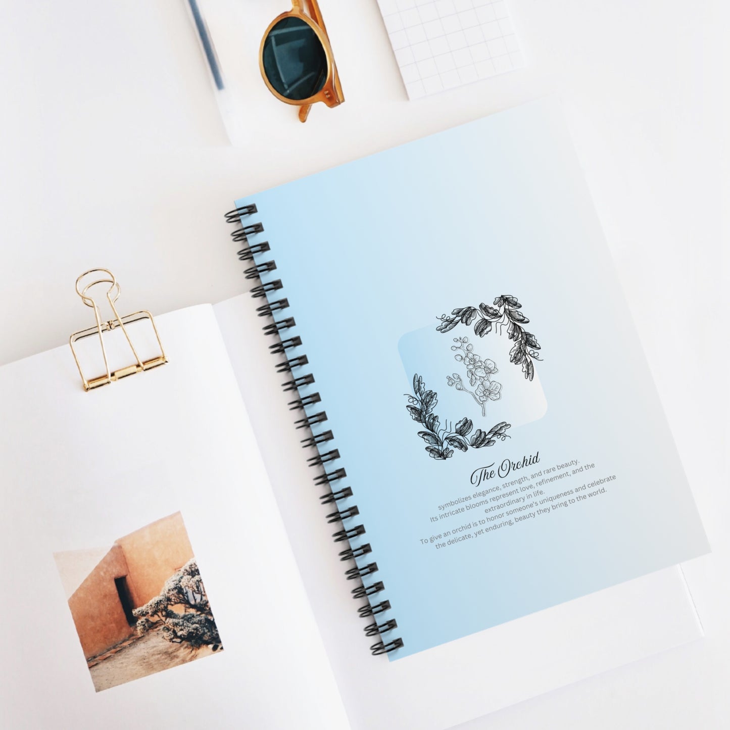 The Flower Collection Notebook - Orchid