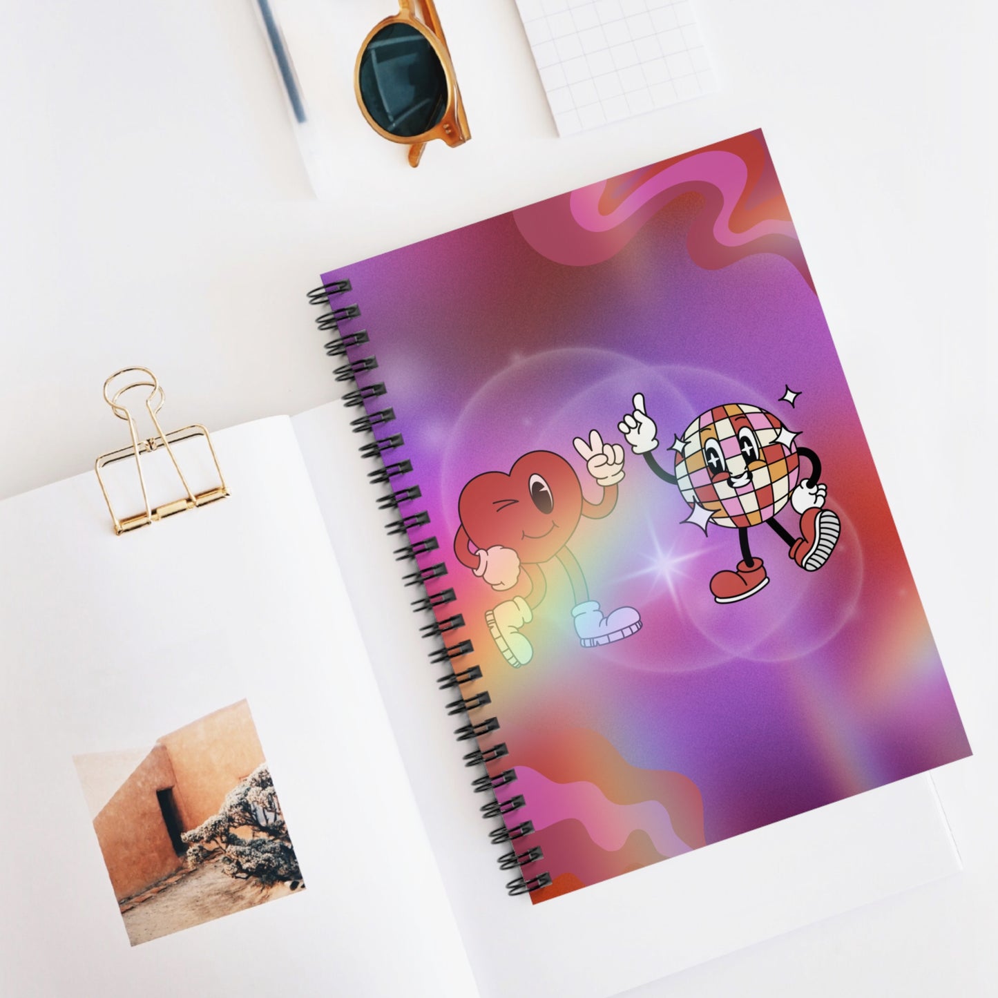 Disco Love Spiral Notebook