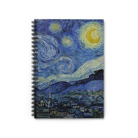 Starry Night by Van Gough Spiral Notebook